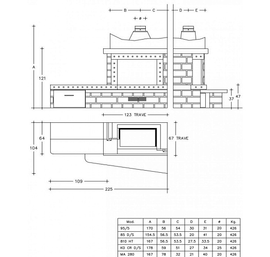 Камин Piazzetta roma dx_1