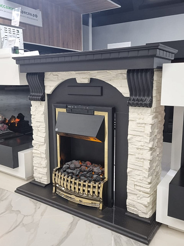 Биокамин Dimplex Luxemburg очаг Atherton сланец/темный дуб (каменный) (выставочный образец)_4 Биокамин Dimplex Luxemburg очаг Atherton сланец/темный дуб (каменный) (выставочный образец)_4